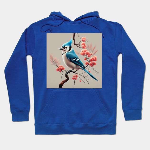 Blue Jay Hoodie by JimDeFazioPhotography